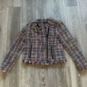 Halogen Multicolor Tweed Blazer